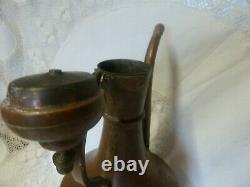 Antique Vintage Islamic Jug Pitcher Ewer Water Can Large Turkish Ibrik Art Old