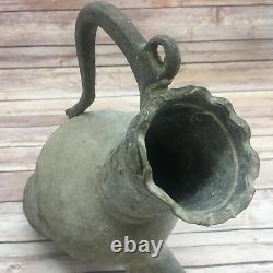 Antique Vintage Middle East Persian Islamic 19th Water Jug Pitcher Pourer Pot