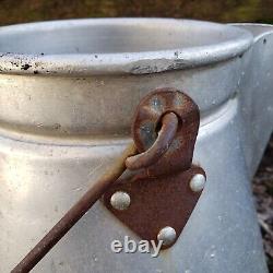 Antique Vintage Primitive Water Milk Can Pitcher Jug Pot Farmhouse Rustic Decor