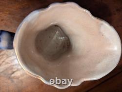 Antique Vtg BROWN & STEVENTON BURSLEM ENGLAND Flow Blue 9 Pitcher Jug PANSY