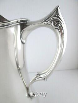 Antique WHITING Sterling Silver Water Pitcher ART NOUVEAU 1914