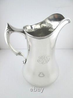 Antique WHITING Sterling Silver Water Pitcher ART NOUVEAU 1914
