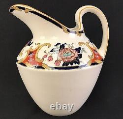 Antique Wedgwood Etruria Hand Painted Wash Basin Bowl & Water Jug Pitcher Ewer