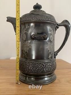 Antique Wilcox Silver Plate Water Pitcher