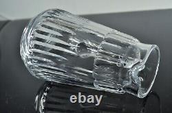 Antique XXL Pitcher Jug Water Wine Crystal Size Moulded Spear Baccarat Signed