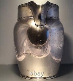 Antique c1930 Sterling Silver Tiffany & Co Water Pitcher Jug 4.25 Pint 1003.4G
