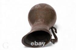 Antique islamic Engraved copper Ewer Pitcher water jug 19th cent Afghanistan 25H
