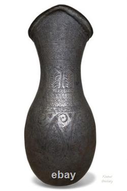 Antique islamic Engraved copper Ewer Pitcher water jug 19th cent Afghanistan 25L