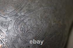 Antique islamic Engraved copper Ewer Pitcher water jug 19th cent Afghanistan 25L