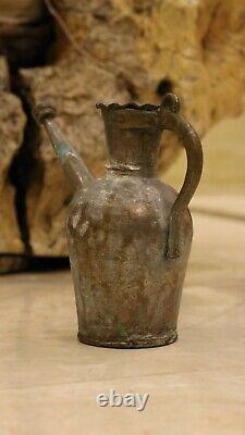 Antique ottoman Middle East Islamic 19th Water Jug Pitcher Pourer Pot