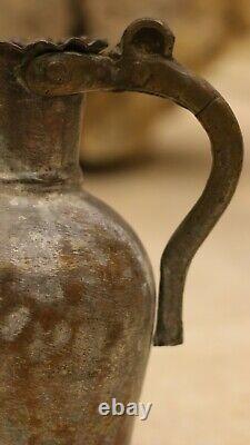 Antique ottoman Middle East Islamic 19th Water Jug Pitcher Pourer Pot