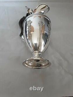Antique silver plated hot water / fruit juice jug