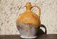 Antique Yellow Glazed French Terracotta Water Cruche Jug Pitcher 19 Th C