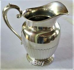 Antq Sterling Silver Water Pitcher Manchester 740 Grms 26 Ounces No Mono Ex-cond