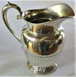 Antq Sterling Silver Water Pitcher Manchester 740 Grms 26 Ounces No Mono Ex-cond