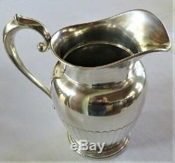 Antq Sterling Silver Water Pitcher Manchester 740 Grms 26 Ounces No Mono Ex-cond