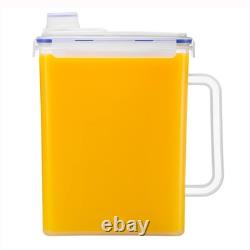 Aqua Fridge Door Water Jug with Handle BPA Free Plastic Pitcher with Screw To Aqua Fridge Door Water Jug with Handle BPA Free Plastic Pitcher with Screw To