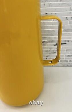 Arabia Finland Pitcher Kaj Franck Enamel Jug Yellow Vintage Mid Century Finland