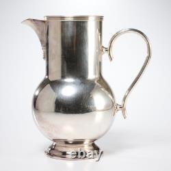 Argent Italy Silver Plated Brass Water Pitchers Jugs Set of 3 Vintage