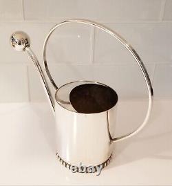 Art Deco Plant Flower Orchid Silver Watering Can Pitcher Denmark