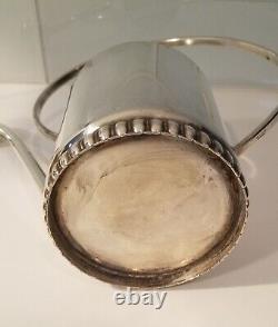 Art Deco Plant Flower Orchid Silver Watering Can Pitcher Denmark