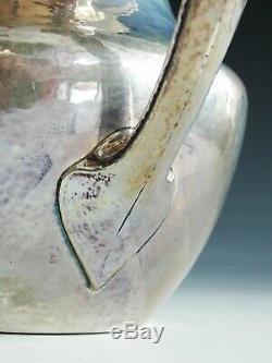 Art Nouveau Arts & Crafts Mission Gorham Sterling Silver Water Pitcher Hammered