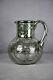 Art Nouveau Silver Overlay Water Pitcher 6 1/2 Tall Black Starr & Frost As1582