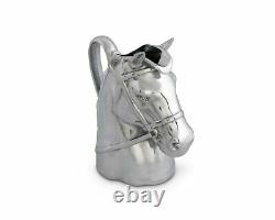 Arthur Court Designs Aluminum Thoroughbred Race Horse Pitcher Water Jug for H