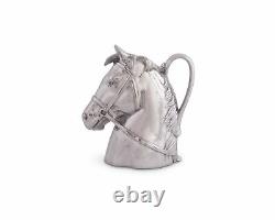 Arthur Court Designs Aluminum Thoroughbred Race Horse Pitcher Water Jug for H