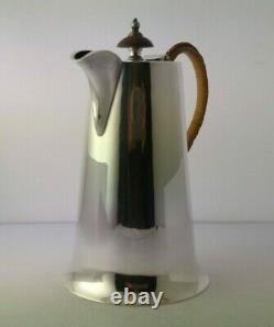 Arts & Crafts Style Solid Silver Hot Water Jug Walker & Hall Sheff. 1924