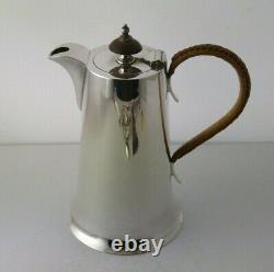 Arts & Crafts Style Solid Silver Hot Water Jug Walker & Hall Sheff. 1924