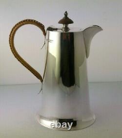 Arts & Crafts Style Solid Silver Hot Water Jug Walker & Hall Sheff. 1924