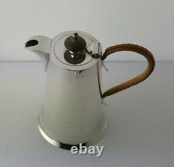 Arts & Crafts Style Solid Silver Hot Water Jug Walker & Hall Sheff. 1924