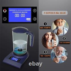 Automatic Hydrogen Water Generator with 3 Modes Family Size 70oz Pitcher