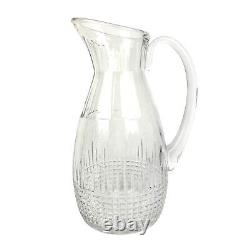 BACCARAT France NANCY Optic Toothed 48oz Cocktail Water Pitcher Carafe Jug 10