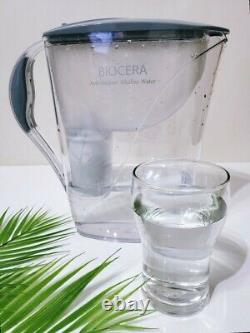 BIOCERA Antioxidant Alkaline Mineral Water Jug Pitcher(2ea Filters included)