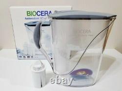 BIOCERA Antioxidant Alkaline Mineral Water Jug Pitcher(2ea Filters included)