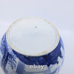 BLUE CLAUDE by JOSIAH WEDGWOOD Pearlware 1825 Large Jug Water Pitcher FLAWS