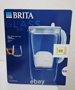 BRITA Glass Water Filter Jug 2.5L Pitcher with 1 Filter Cartridge Included