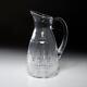 Baccarat France Nancy Optic Toothed 48oz Cocktail Water Pitcher Carafe Jug 10h