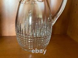 Baccarat Nancy Optic Toothed 48 oz Cocktail Water Pitcher Carafe Jug 10H France