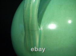 Ball Pitcher Vintage Lime Green USA Water Jug with Ice Lip 633 style Hall