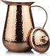 Bedside Water Carafe Pitcher Copper With Lid 68 Oz Drink More Lower Your Sugar