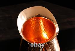 Bedside Water Carafe Pitcher Copper with Lid 68 Oz Drink More Lower Your Sugar