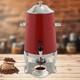 Beverage Dispenser For Coffee Tea Hot Water With Stand & Fuel Holder Red Us New