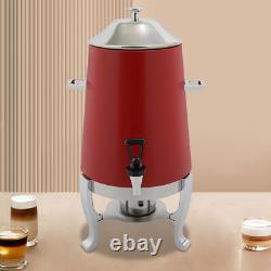 Beverage Dispenser for Coffee Tea Hot Water with Stand & Fuel Holder Red US New