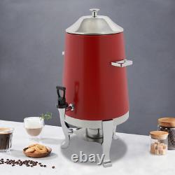 Beverage Dispenser for Coffee Tea Hot Water with Stand & Fuel Holder Red US New