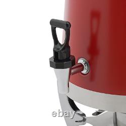 Beverage Dispenser for Coffee Tea Hot Water with Stand & Fuel Holder Red US New