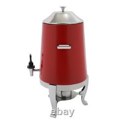 Beverage Dispenser for Coffee Tea Hot Water with Stand & Fuel Holder Red US New