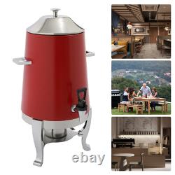 Beverage Dispenser for Coffee Tea Hot Water with Stand & Fuel Holder Red US New
